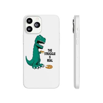 Trex The Struggle Is Real Pizza Funny T Rex Phonecase iPhone | Mazezy