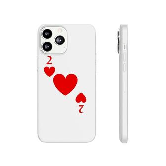 Two Of Hearts Costume Halloween Deck Of Cards Phonecase iPhone | Mazezy