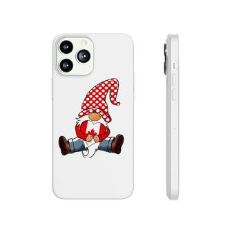Valentine Canada Gnome Holding Canada Flag Heart Love Gnome Phonecase iPhone | Mazezy