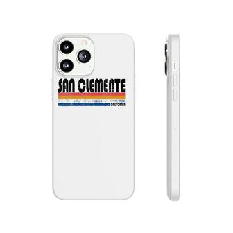 Vintage 70S 80S Style San Clemente California V-Neck Phonecase iPhone | Mazezy
