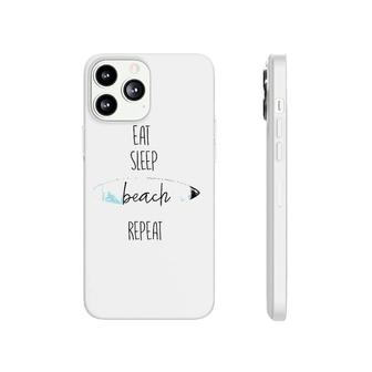 Vintage Eat Sleep Beach Repeat For Surf Lovers Phonecase iPhone | Mazezy