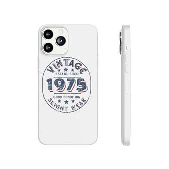 Vintage Established 1975 47Th Birthday Party Retro Men Phonecase iPhone | Mazezy