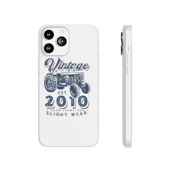 Vintage Farmer Tractor Established 2010 12Th Birthday Party Phonecase iPhone | Mazezy