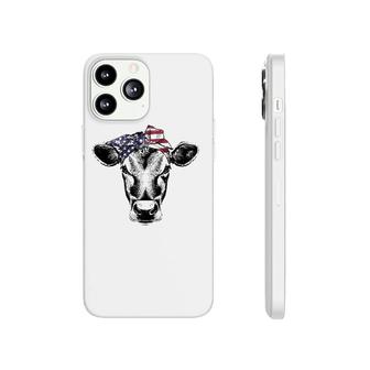 Vintage Patriot Cow Farm 4Th Of July American Flag Phonecase iPhone | Mazezy