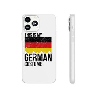 Vintage This Is My German Flag Costume For Halloween V-Neck Phonecase iPhone | Mazezy
