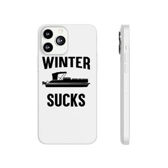 Winter Sucks Funny Pontoon Boat Phonecase iPhone | Mazezy