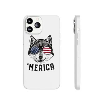 Wolf American Flag 4Th Of July Merica Sunglasses Gift Phonecase iPhone | Mazezy