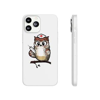 Women Funny Owl Nursing Gift Proud Night Shift Nurse Phonecase iPhone | Mazezy