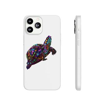 Womens Colorful Splash Eastern Box Turtle Phonecase iPhone | Mazezy