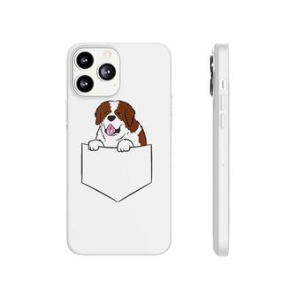 Womens Funny Saint Bernard In Pocket Dog In A Pocket Saint Bernard Phonecase iPhone | Mazezy