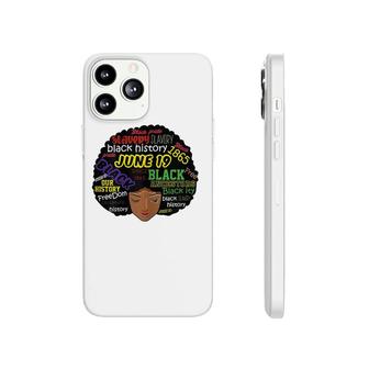 Womens Juneteenth Definition Black History Phonecase iPhone | Mazezy