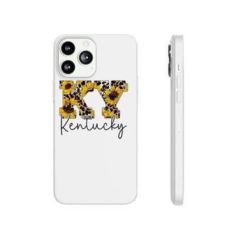 Womens Kentucky Sunflower Leopard Print Gift Phonecase iPhone | Mazezy