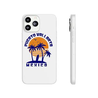 Womens Puerto Vallarta Mexico Beach Surfing Souvenir Gift V-Neck Phonecase iPhone | Mazezy