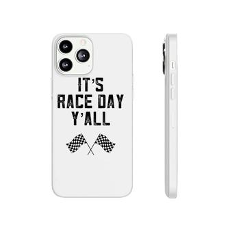 Womens Race Track Checkered Flag Fast Cars It's Race Day Yall South Phonecase iPhone | Mazezy