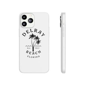 Womens Retro Cool Delray Beach Fl Original Palm Tree Novelty Art Phonecase iPhone | Mazezy