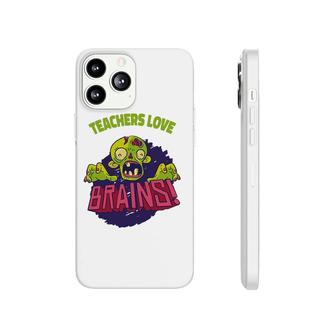 Zombie Halloween Teachers Love Brains Phonecase iPhone | Mazezy