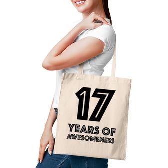 17Th Birthday Gift Age 17 Seventeen Years Old Boy Girl Tote Bag | Mazezy DE