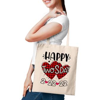 2022 Funny 22222 Event Happy Teaching Birthday Twosday Tote Bag | Mazezy