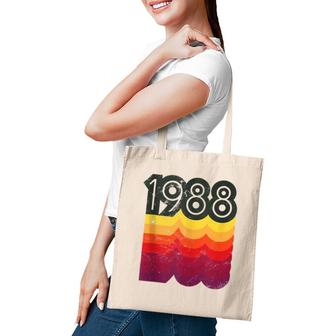 33Rd Birthday Vintage Retro 80S Style 1988 Tank Top Tote Bag | Mazezy
