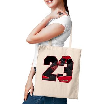 4 Red Thunder To Matching Number 23 Retro Red Thunder 4S Tee Tote Bag | Mazezy