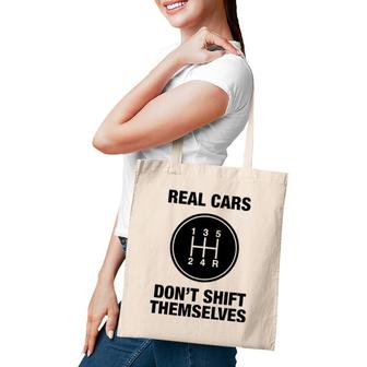 5 Speed - Real Cars Don't Shift Themselves Tote Bag | Mazezy