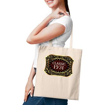 90Th Birthday Classic Vintage 1931 90 Years Old Classic 1931 Ver2 Tote Bag | Mazezy
