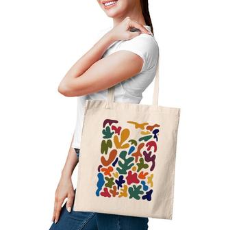 Abstract Art Gestural & Organic Fluid Shapes Gift Tee Tote Bag | Mazezy