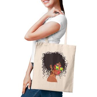 Afro Hair Jamaica Women Black Melanin Jamaican Flag Tank Top Tote Bag | Mazezy