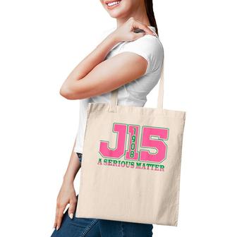 Aka Women J15 Founders' Day 1908 A Serious Matter Pink Green Tote Bag | Mazezy