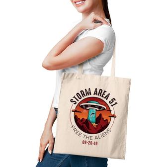 Alien Storm Area 51 - Alien Gift For Alien Lover Tote Bag | Mazezy