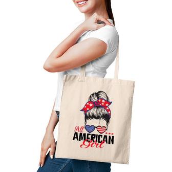All American Girl Funny Independence 4Th Of July Celebration Tote Bag | Mazezy