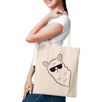 Alpaca Lover Llama With Sunglasses Cute Llama Alpaca Tote Bag | Mazezy