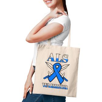 Als Motor Neurone Disease Amyotrophic Lateral Sclerosis Blue Tote Bag | Mazezy
