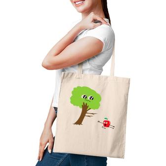 Apple Leaving Tree Funny Little Fruity Gift Tote Bag | Mazezy