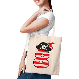 Arrr I'm 8 Cool Pirate Theme 8Th Birthday Party Boys Girls Tote Bag | Mazezy