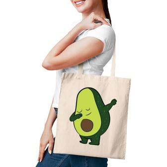 Avocado Vegan Food Vegetarian Dabbing Avocado Tote Bag | Mazezy
