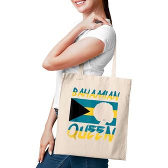 Bahamian Queen Bahamas Flag Pride Home Country Heritage Tote Bag | Mazezy