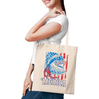 Bald Eagle American Flag Patriotic Usa 4Th Of July Tote Bag | Mazezy