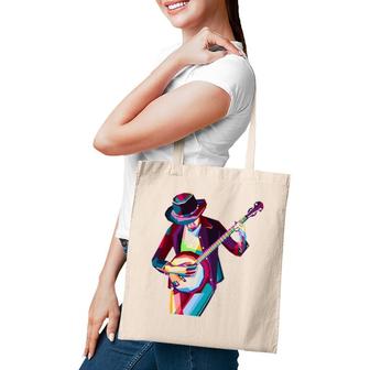 Banjo Man Bluegrass Player Rock Guitar Jamily Music Festival Tote Bag | Mazezy