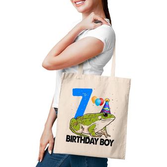 Birthday Boy 7 Frog Tee S Toodlers Funny Frog Love Tote Bag | Mazezy