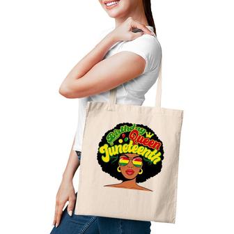 Birthday Queen Juneteenth Pride Black History Afro-American Tote Bag | Mazezy