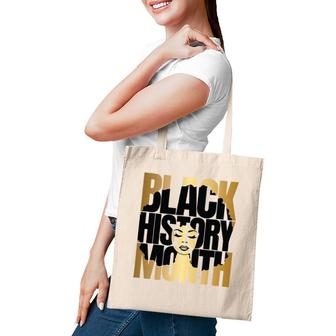 Black History Month Melanin Diversity Afro Queen Tote Bag | Mazezy