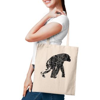 Bonobo Distressed Print Vintage Bonobo Tote Bag | Mazezy