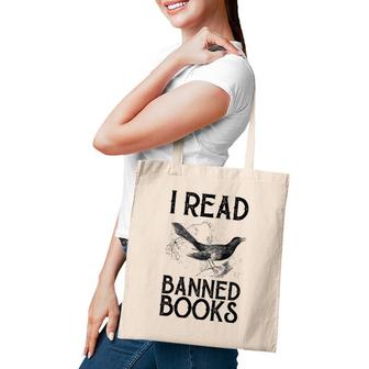 Book Lover's Vintage I Read Banned Books Reading Lovers Tote Bag | Mazezy