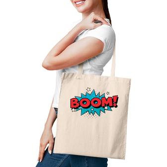 Boom Comic Book Cartoon Funny Pop Art Design Vintage Tote Bag | Mazezy UK