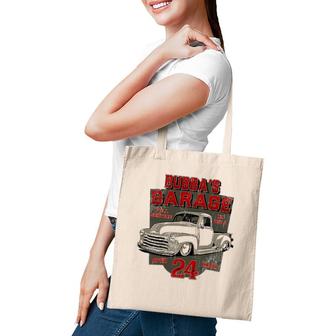Bubba's Garage Hot Rod Classic Vintage Street Rod Design Tote Bag | Mazezy