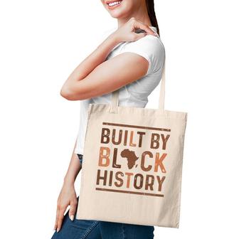Built By Black History African Pride Month Tote Bag | Mazezy