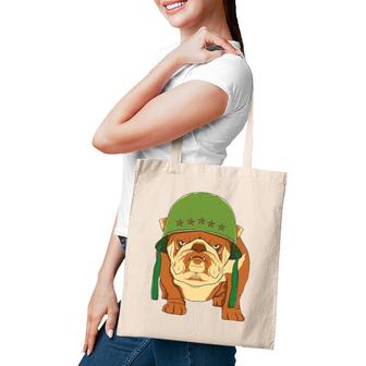 Bulldog Funny Vintage Retro Patriotic Men Women Kids Gift Tote Bag | Mazezy