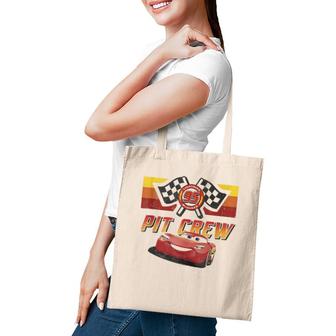 Cars Mcqueen Pit Crew Red Distressed Tote Bag | Mazezy