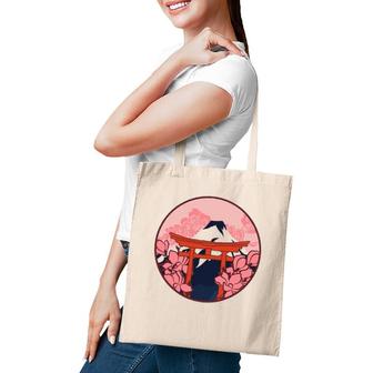 Cherry Blossom Woodblock Japanese Art Japan Tote Bag | Mazezy